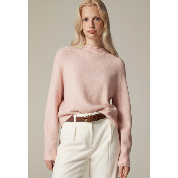 J Crew Rollneck Sweater XXS Pale Pink Supersoft Yark Turtleneck CB945 J.Crew - Picture 1 of 6